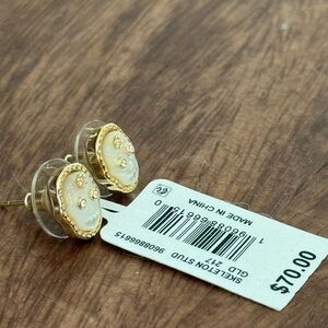 Kendra Scott Gold Skeleton Stud Earrings